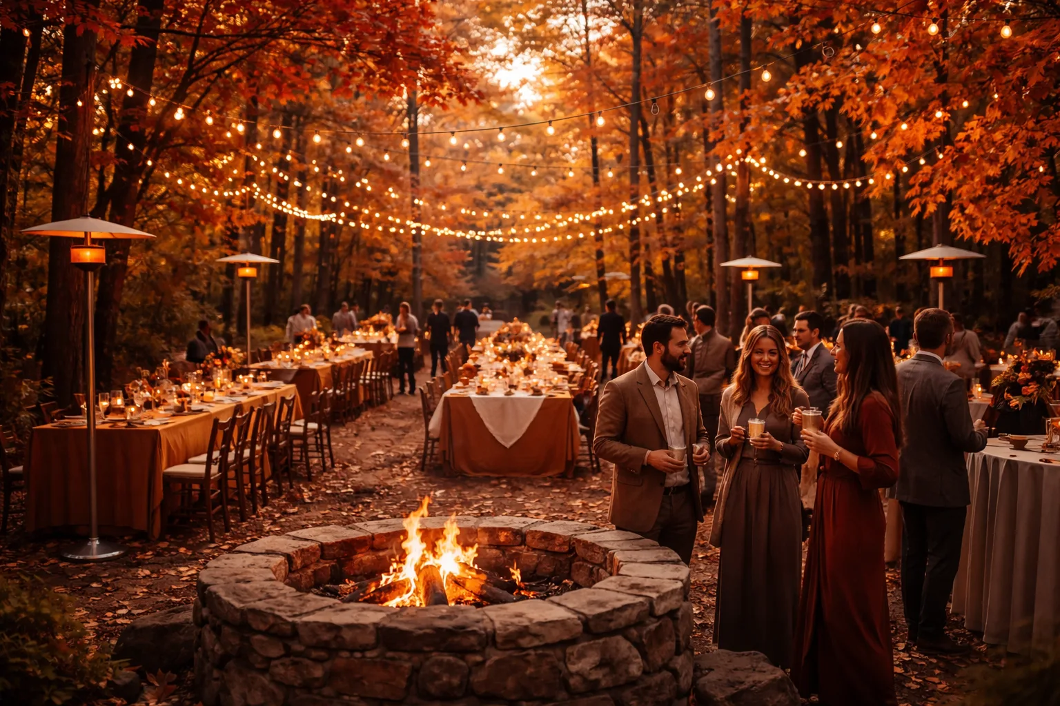 Plan a Fall Outdoor Wedding Reception