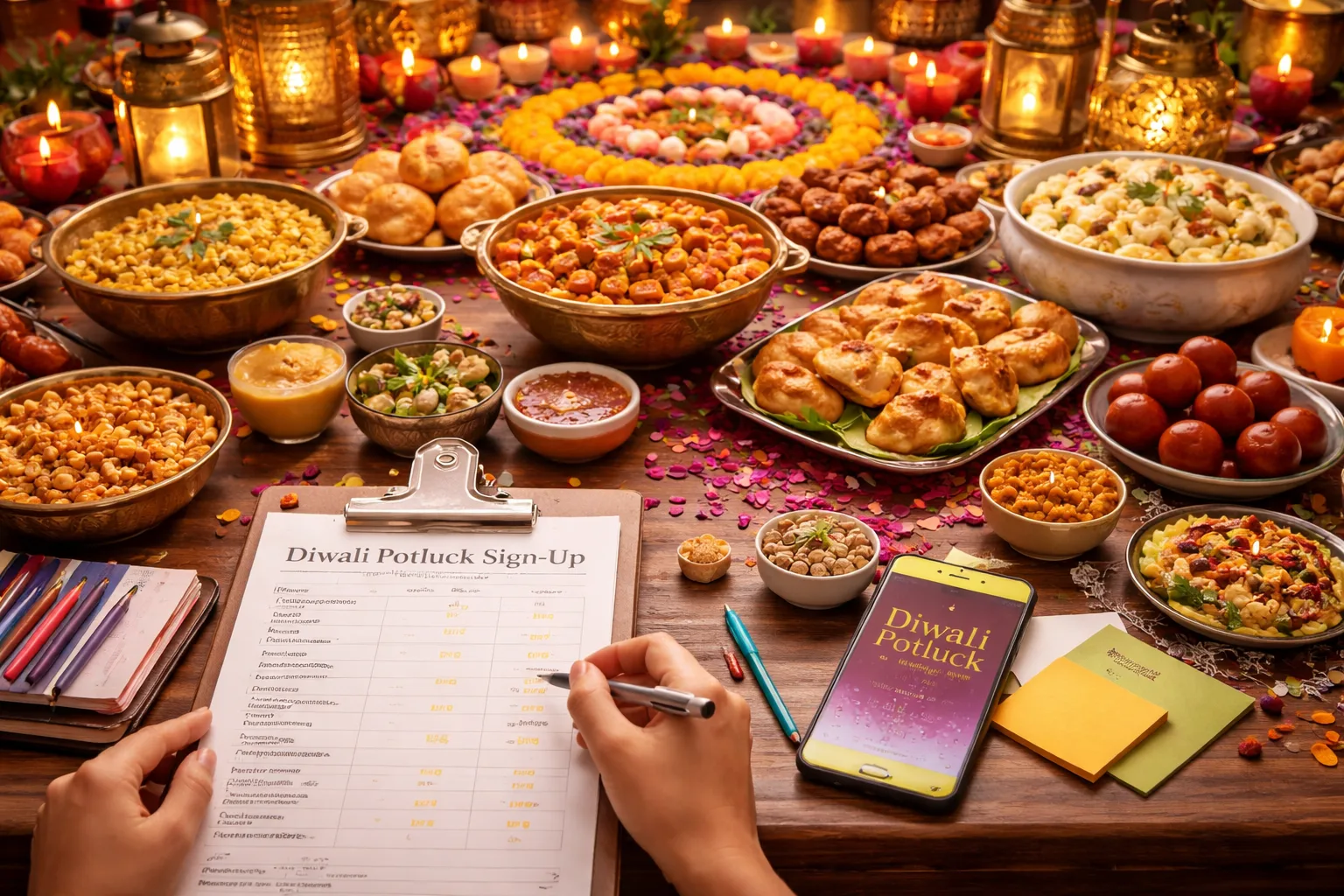 Diwali Potluck Ideas and Sign-Up Tips