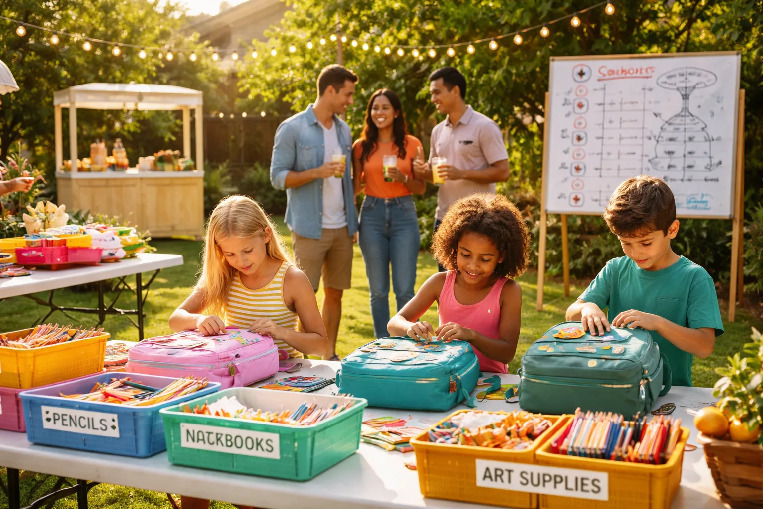 How to Organize a Summer Back-to-School Prep Kickoff Party for Neighborhood Families
