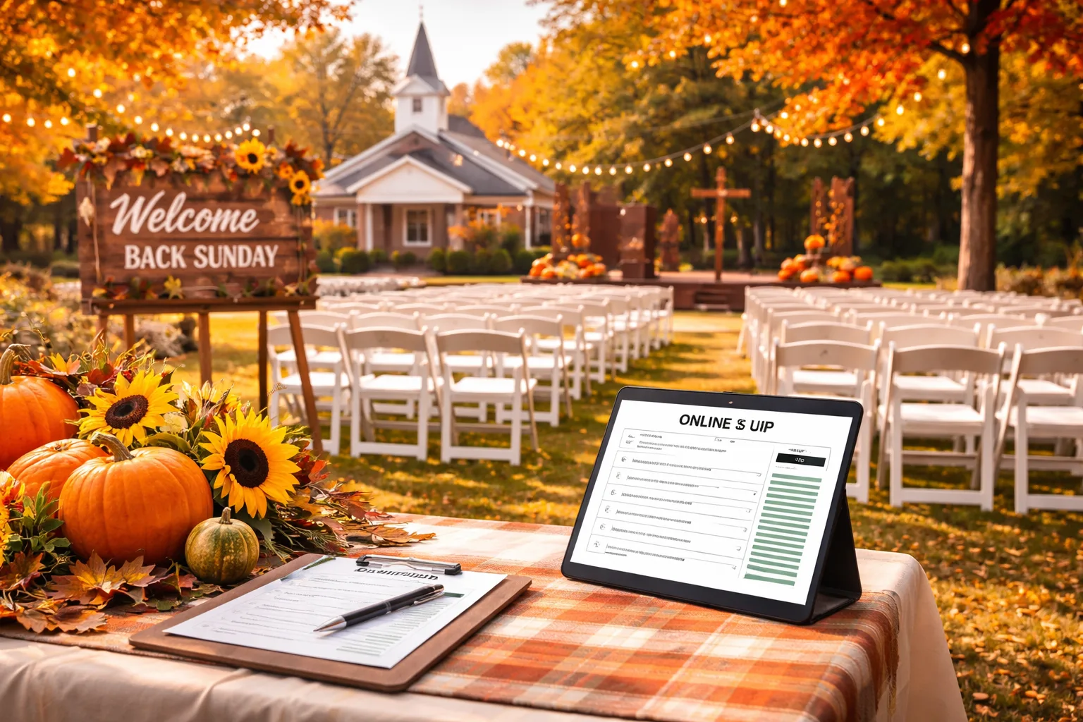 How to Plan a Fall Church Welcome Back Sunday Celebration With Easy Online Guest Sign-Ups