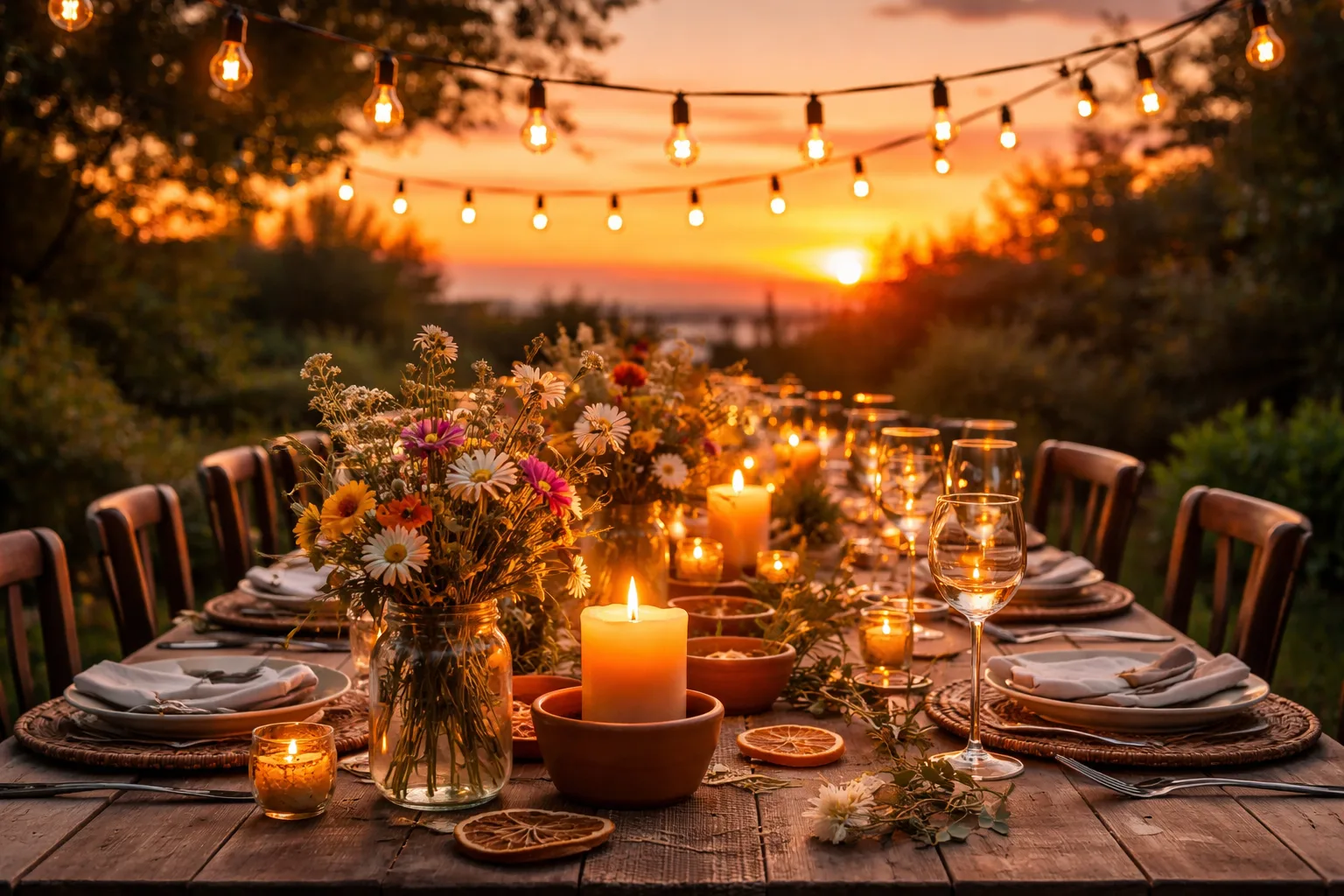 How to Plan a Summer Solstice Sunset Dinner Party Your Guests Will Never Forget