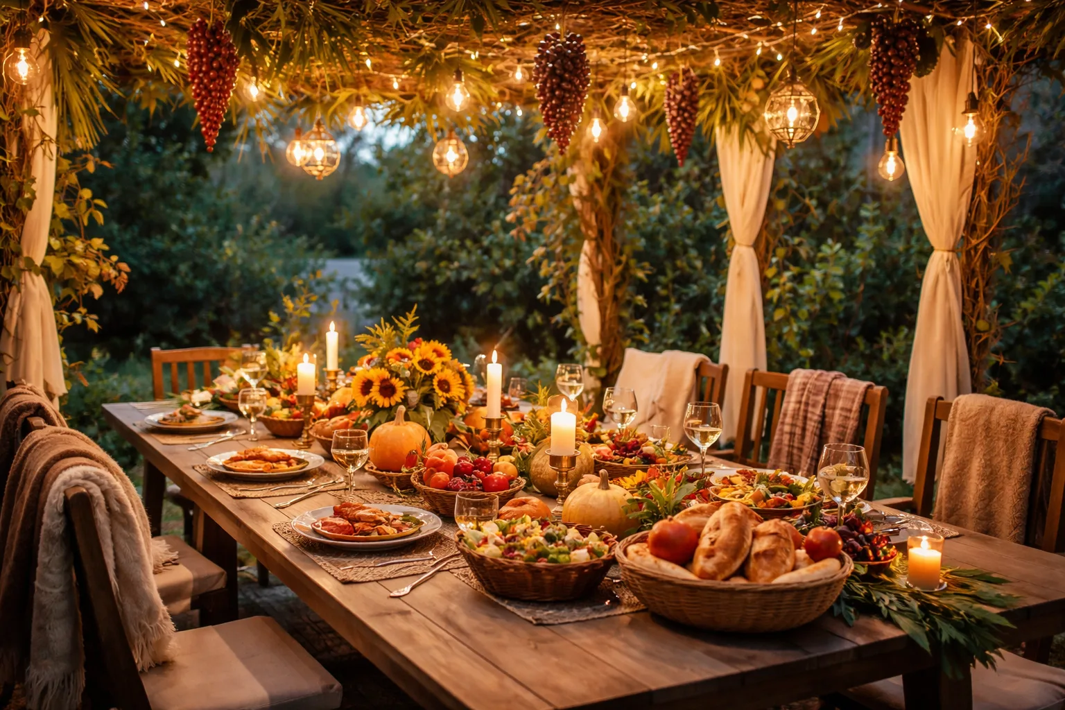 Sukkot Dinner Party: How to Host in the Sukkah