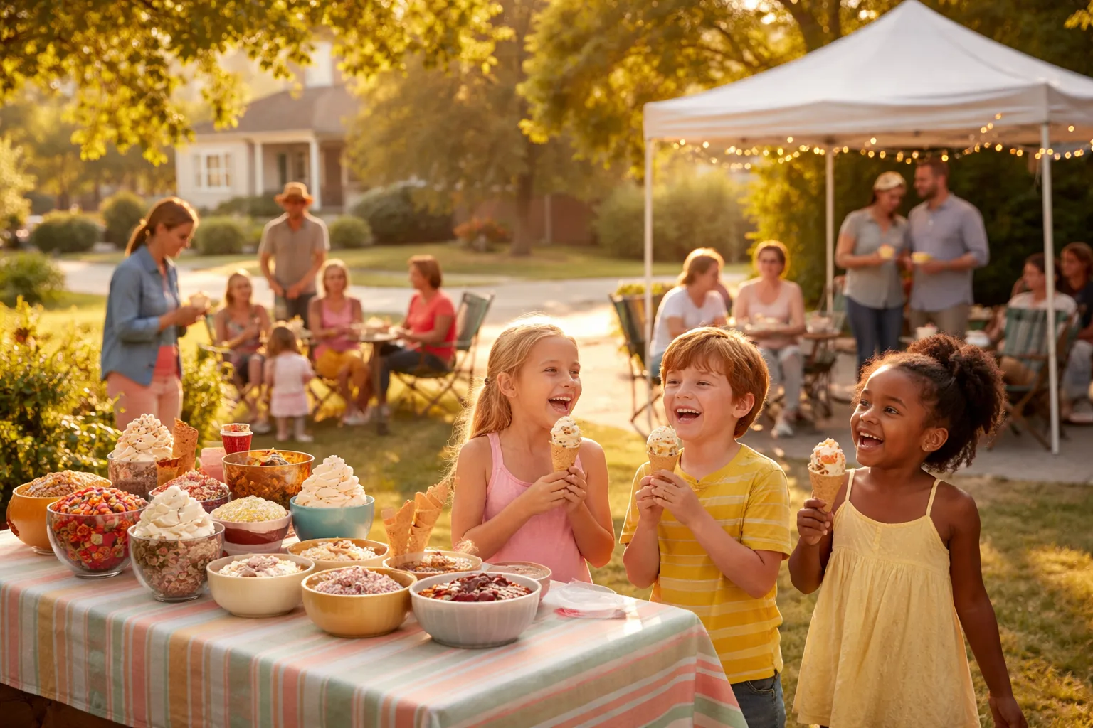 How to Plan a Late Summer Neighborhood Ice Cream Social Everyone Will Actually Show Up To